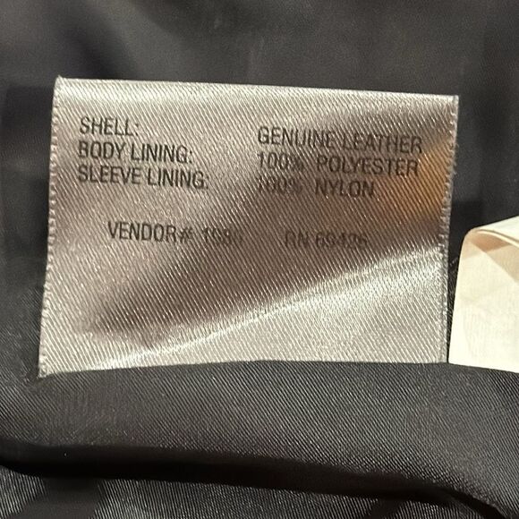 Wilsons Vintage Leather Black Belted Lined Jacket Size M - Picture 9 of 11